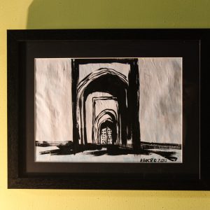 نقاشی یاد خانه ی قدیمی
