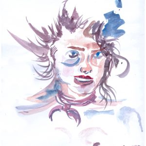نقاشی چهره ی زنانه
