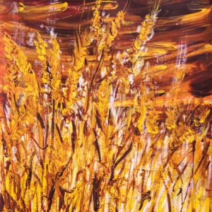 نقاشی گندمزار تابستانی